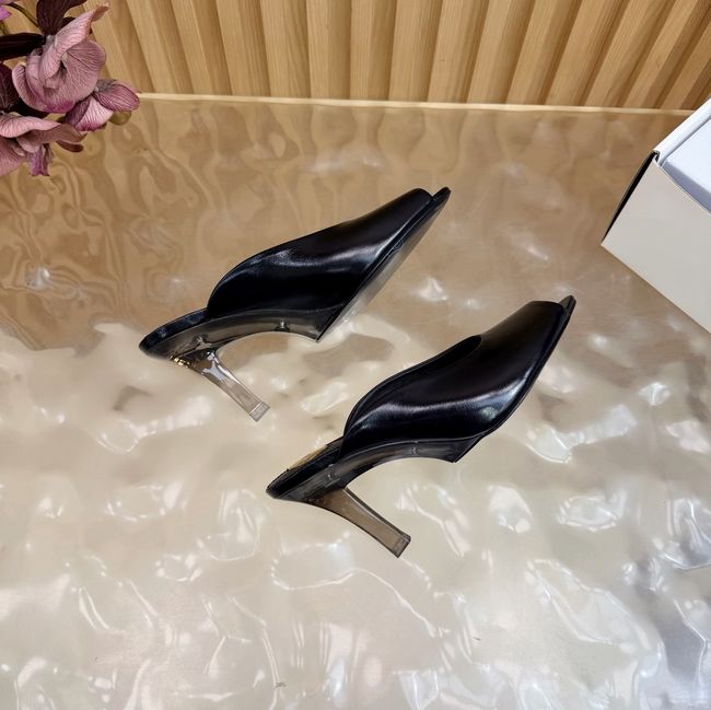 Saint Laurent BABYLONE mules in smooth leather 64127-1