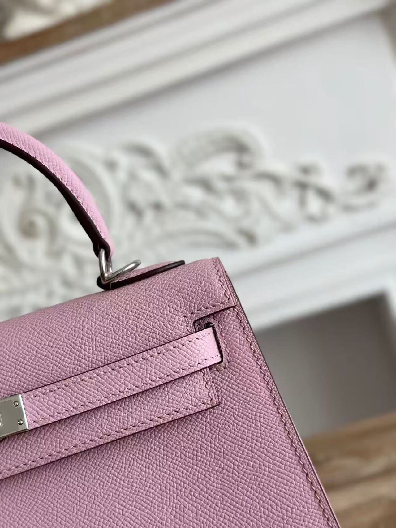 Hermes Kelly Espom Leather KL28 Light Purple
