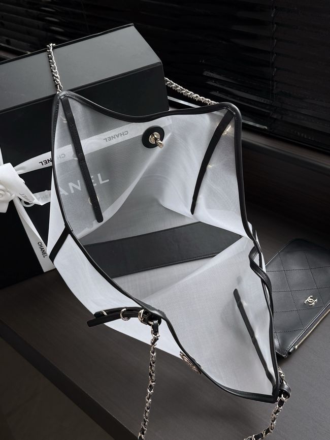 Chanel Medium Shopping Bag AS5466 Transparent & Black
