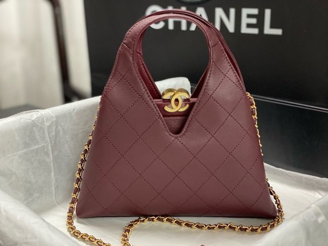 Chanel Small Shopping Bag AS6392 Burgundy