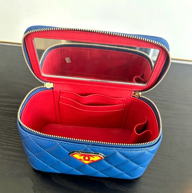 Chanel Long Vanity with Chain AP2199 Blue& Yellow & Red