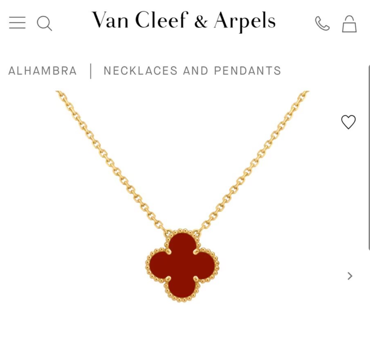 Van Cleef & Arpels Vintage Alhambra Pendant VCA63012 Yellow Gold