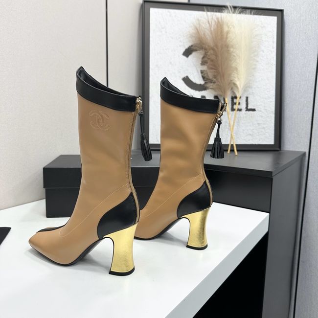 Chanel Mid-Calf Boots Calfskin 64176-5