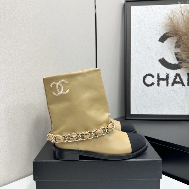 Chanel Mid-Calf Boots Calfskin 64184-3