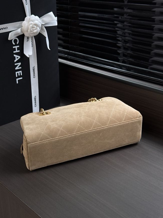 CHANEL Medium Flapbag AS6406 Dark Beige