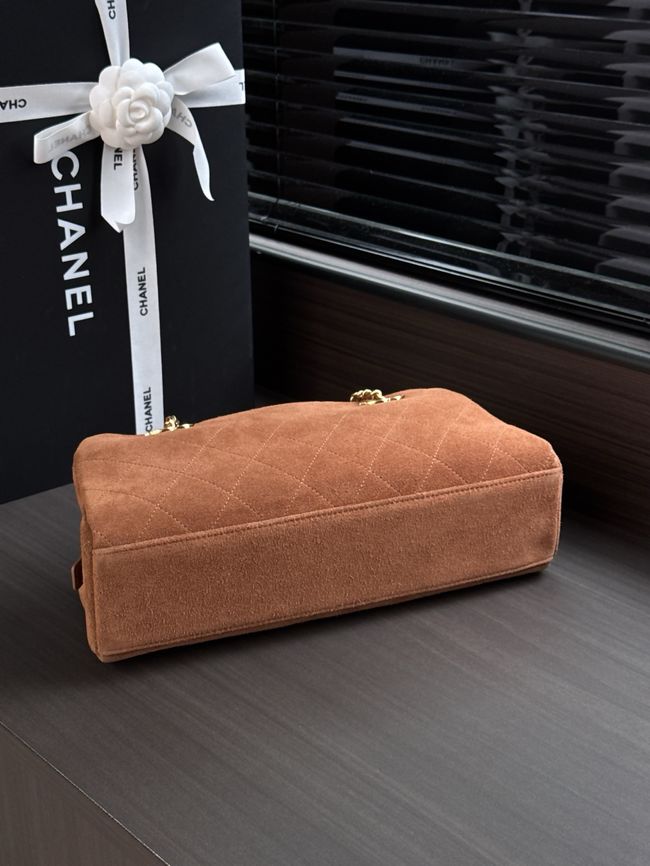CHANEL Medium Flapbag AS6406 brown