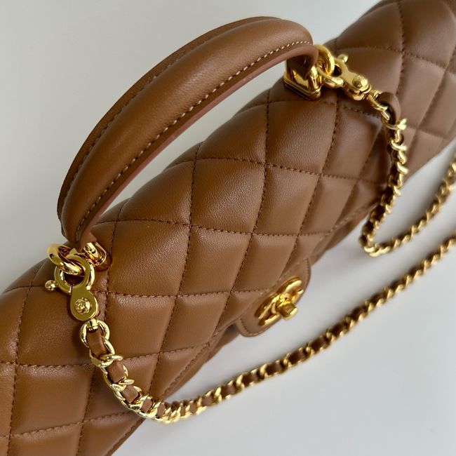 Chanel Clutch with chain Sheepskin AP5280 brown