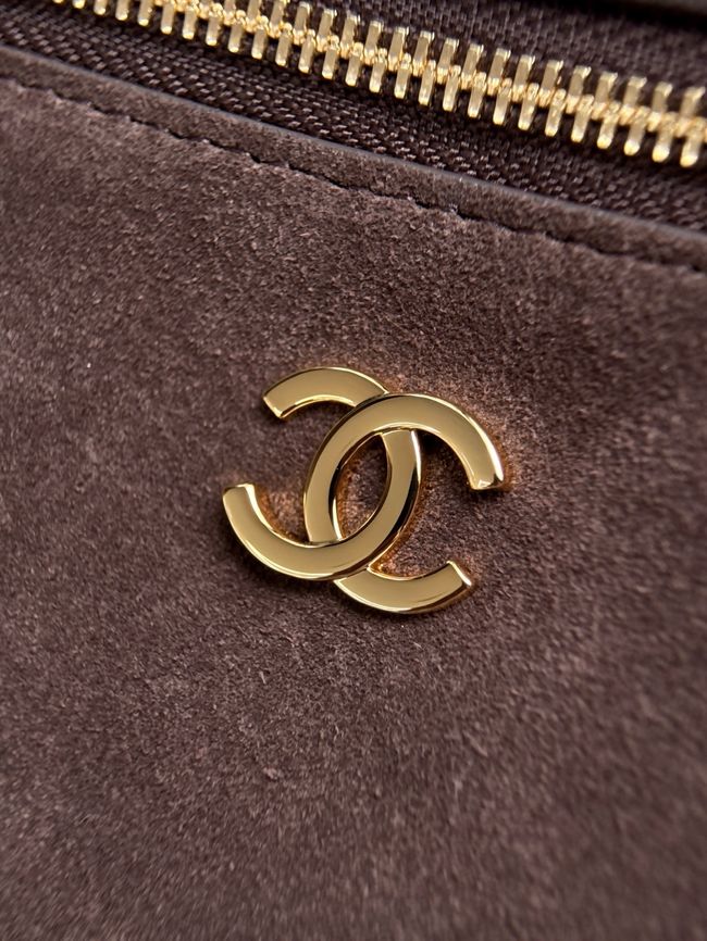 Chanel Large Vanity with chain AP5347 dark brown