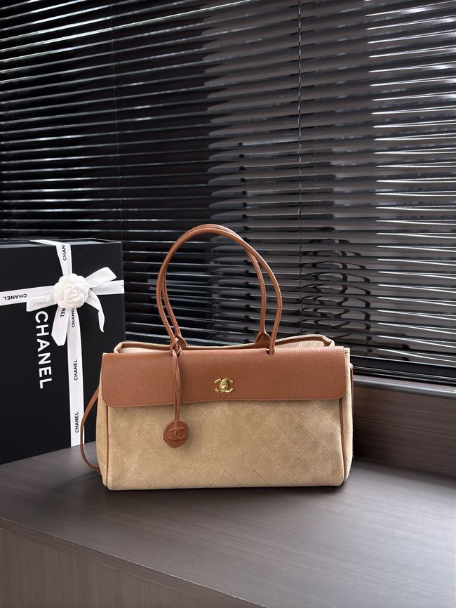 Chanel Shopping Bag AS6428 Dark Beige & camel