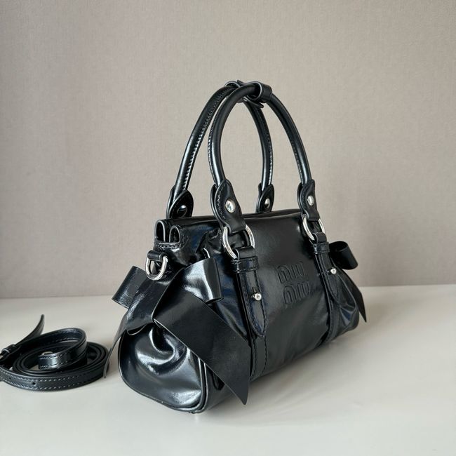 MIUMIU Patent leather bag 5BA336 black