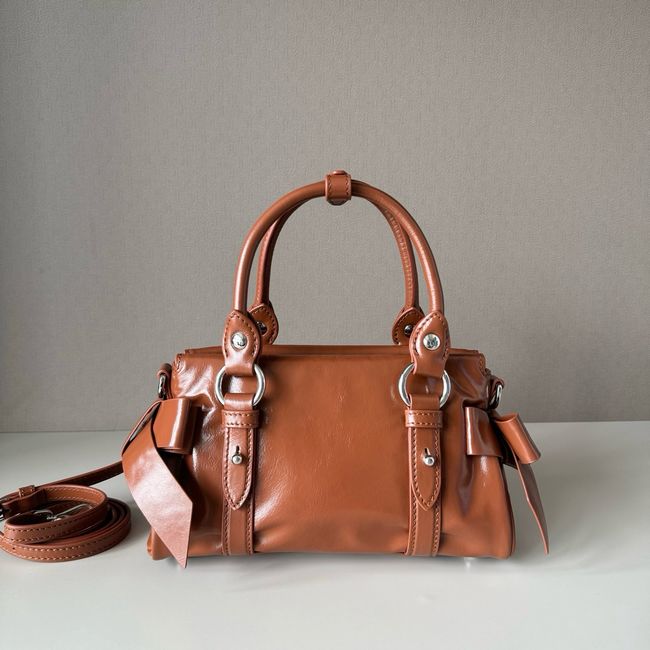 MIUMIU Patent leather bag 5BA336 rosewood color