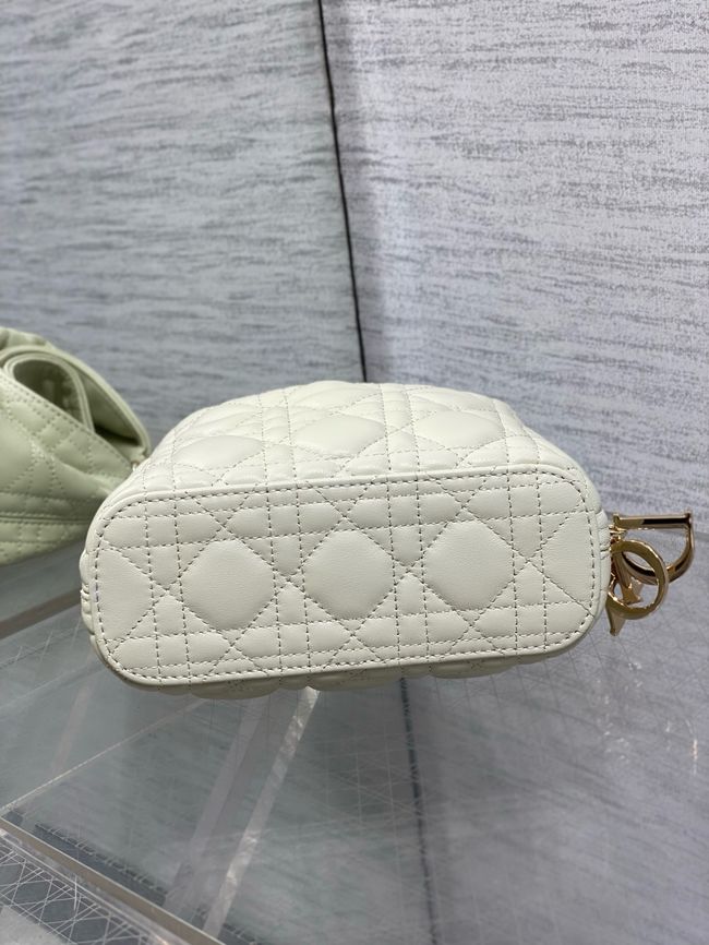 Mini Dior Toujours Hobo Bag Cannage Lambskin M2868O Ivory Mini Dior Toujours Hobo Bag Cannage Lambskin M2868O Ivory