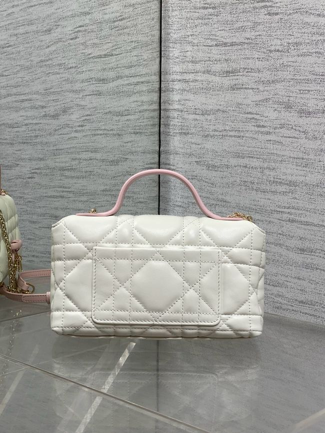 My Dior Mini Bag Cannage patent leather S0985PU white&PINK