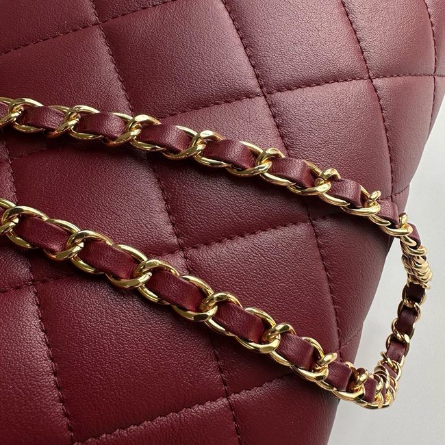 Chanel Clutch with chain Lambskin AP5252 burgundy