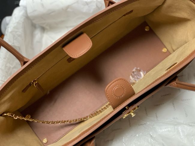 Chanel Small Shopping Bag AS6243 brown