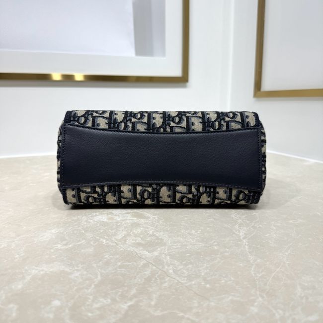 Dior Promenade Mini Shopping Bag Blue Dior Oblique Jacquard S1440OU