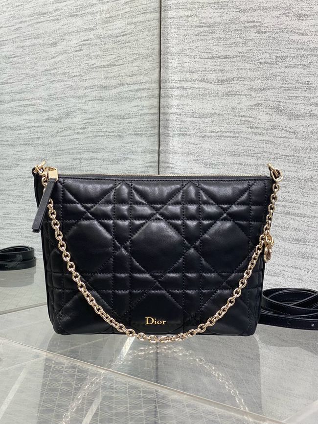 Diorling Mini Bag Macrocannage Lambskin S2613OU black