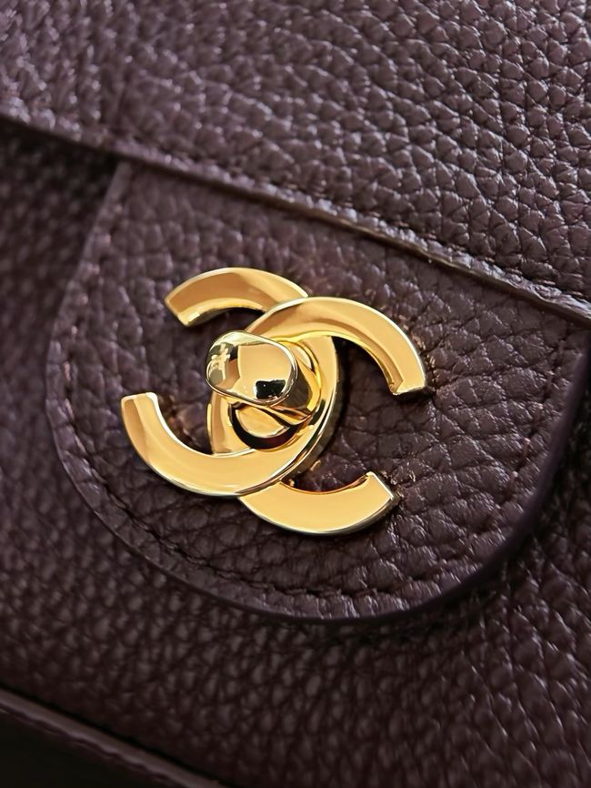 Chanel Mini Flap Bag AS6573 burgundy&gold-Tone Metal