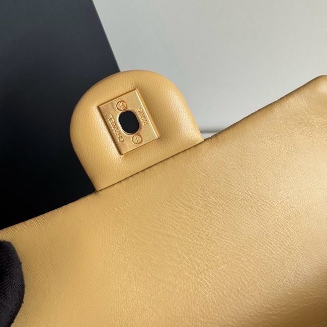 Chanel SMALL FLAP BAG sheepskin AS1787 Apricot
