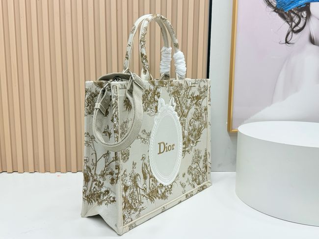 Large Dior Book Tote Cannage Embroidery M1349OEQ-1