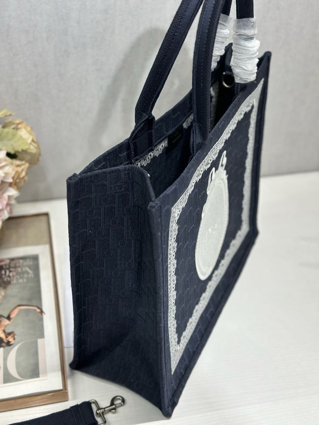 Large Dior Book Tote Cannage Embroidery M1349OEQ-10