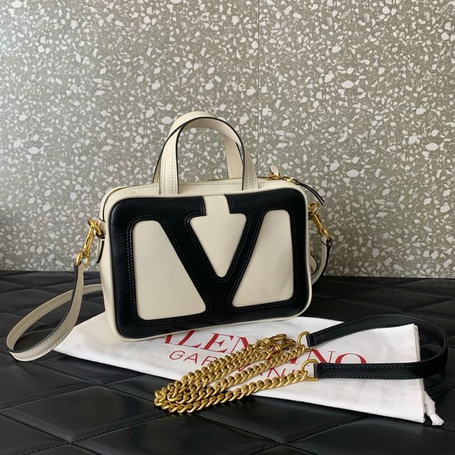 VALENTINO GARAVANI Loco Calf leather bag 0015 black&white VALENTINO GARAVANI Loco Calf leather bag 0015 black&white