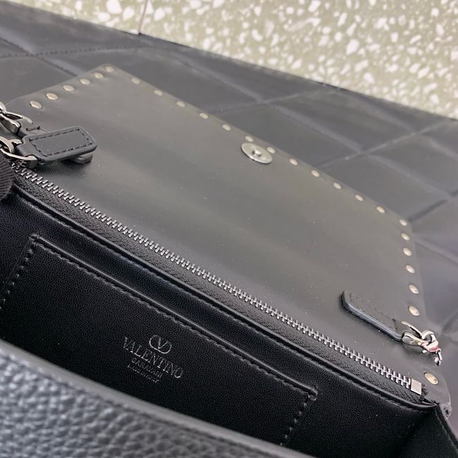 VALENTINO Rockstud calfskin chain bag SHI098 black VALENTINO Rockstud calfskin chain bag SHI098 black