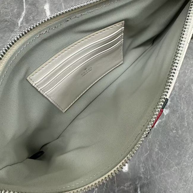 Gucci GG Marmont pouch with strap A006X2 white