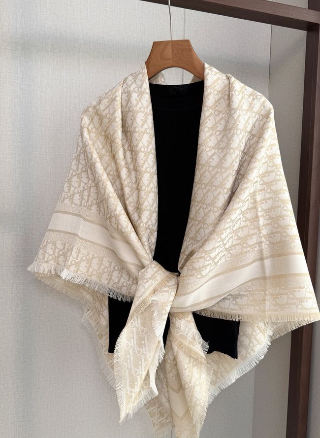 Dior Oblique Shawl Wool and Silk Jacquard I1058-10 Dior Oblique Shawl Wool and Silk Jacquard I1058-10