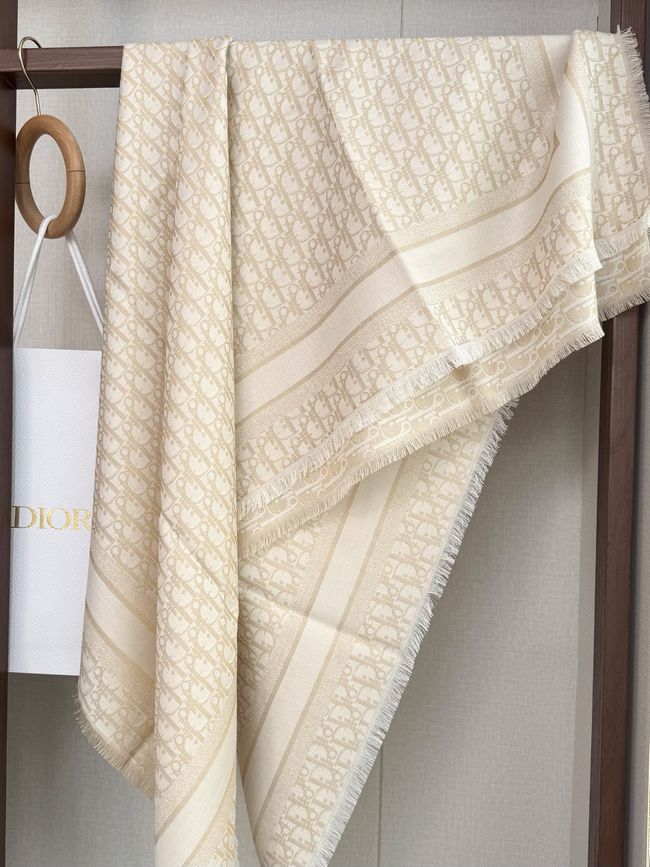 Dior Oblique Shawl Wool and Silk Jacquard I1058-10 Dior Oblique Shawl Wool and Silk Jacquard I1058-10