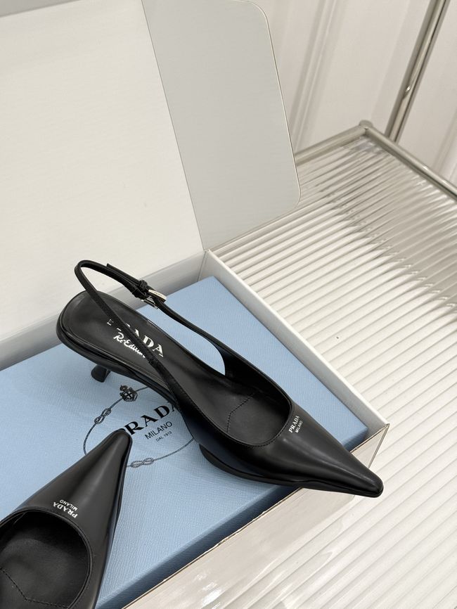 Prada Brushed leather slingback pumps 1I659O-1