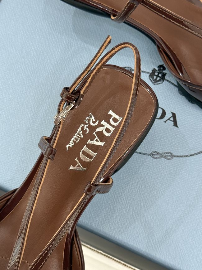 Prada Brushed leather slingback pumps 1I701O-3