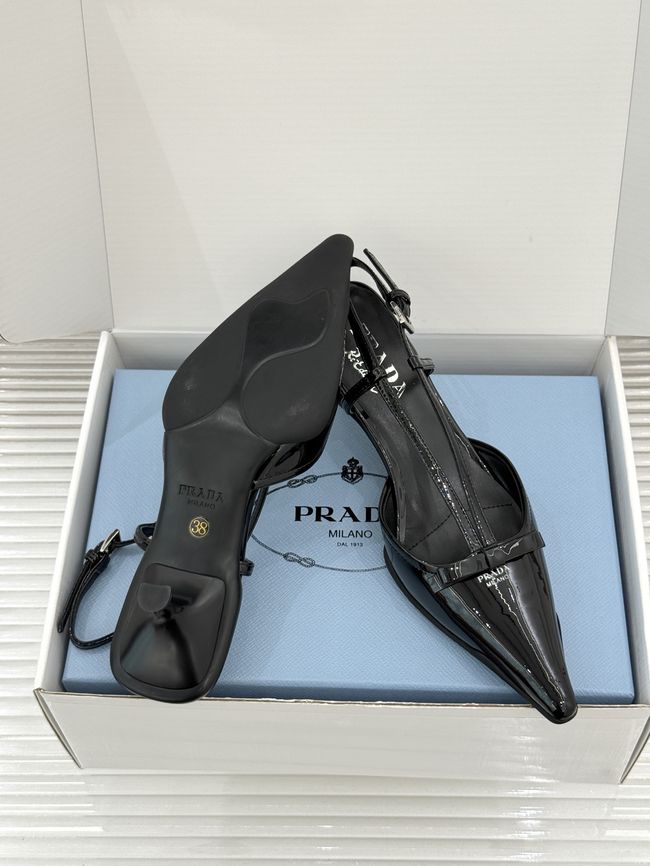Prada Brushed leather slingback pumps 1I701O-4