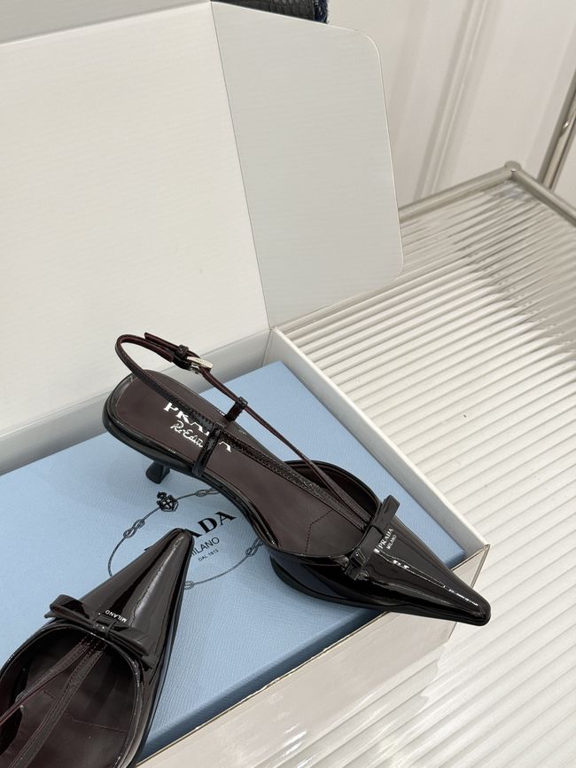 Prada Brushed leather slingback pumps 1I701O-5