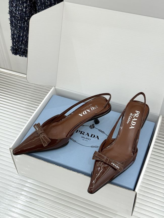 Prada Brushed leather slingback pumps 1I701O-8