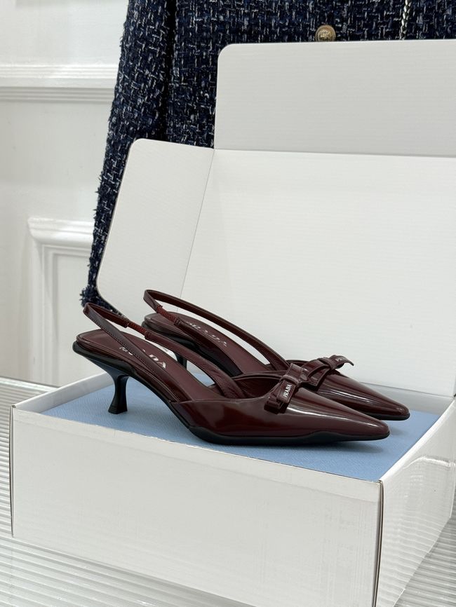 Prada Brushed leather slingback pumps 1I702O-8