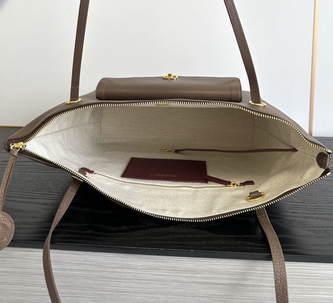 Chanel Shopping Bag Grained Calfskin AS6483 brown Chanel Shopping Bag Grained Calfskin AS6483 brown