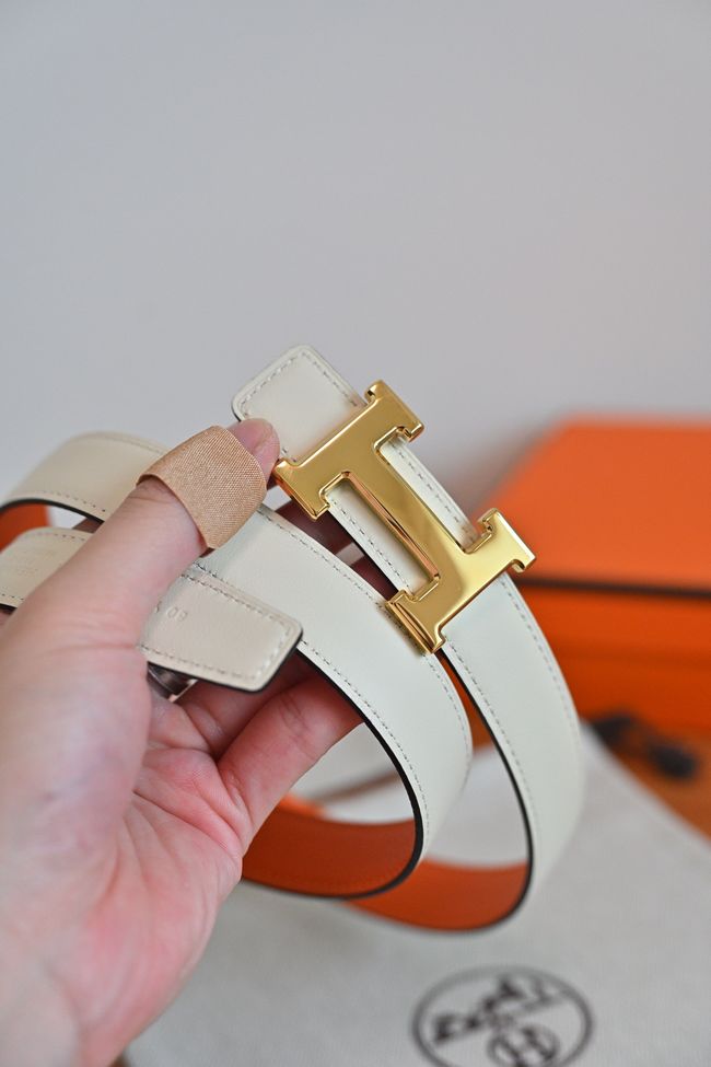 Hermes Constance buckle & double-sided leather belt 24mm H07457-5 Hermes Constance buckle & double-sided leather belt 24mm H07457-5