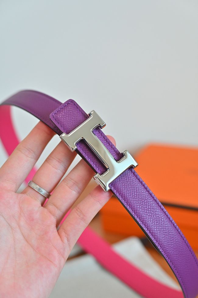 Hermes Constance buckle & double-sided leather belt 24mm H07457-8 Hermes Constance buckle & double-sided leather belt 24mm H07457-8