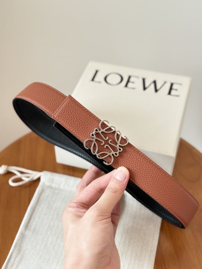 Loewe Cowhide Double-Sided Anagram Belt 35MM 26X03-4 Loewe Cowhide Double-Sided Anagram Belt 35MM 26X03-4