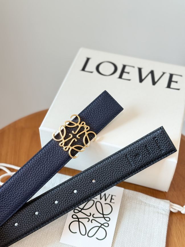 Loewe Cowhide Double-Sided Anagram Belt 35MM 26X03-7 Loewe Cowhide Double-Sided Anagram Belt 35MM 26X03-7