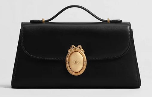 Dior Medaillon Pouch Smooth Calfskin M3671 black