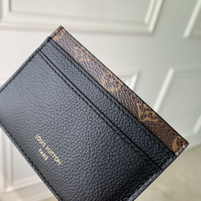 Louis Vuitton Double Card Holder Low Key M26815 black