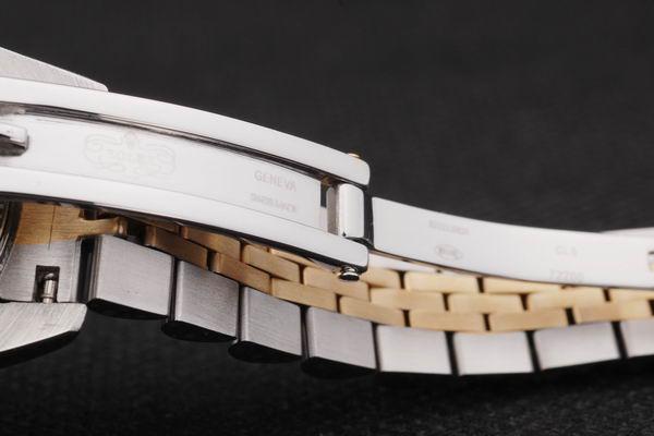 Rolex Datejust Mechanism Golden White Women Watch-RD2457 Rolex Datejust Mechanism Golden White Women Watch-RD2457